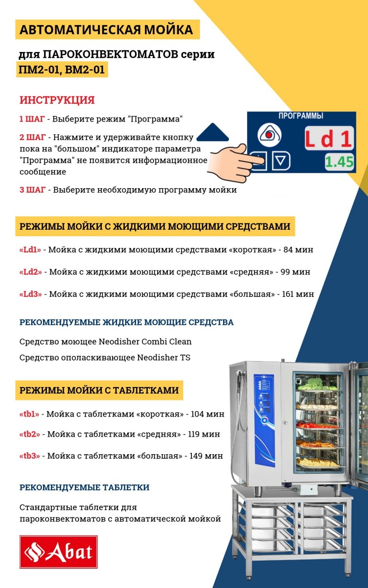 Пароконвектомат Abat ПКА 6-1/1ВМ2-01