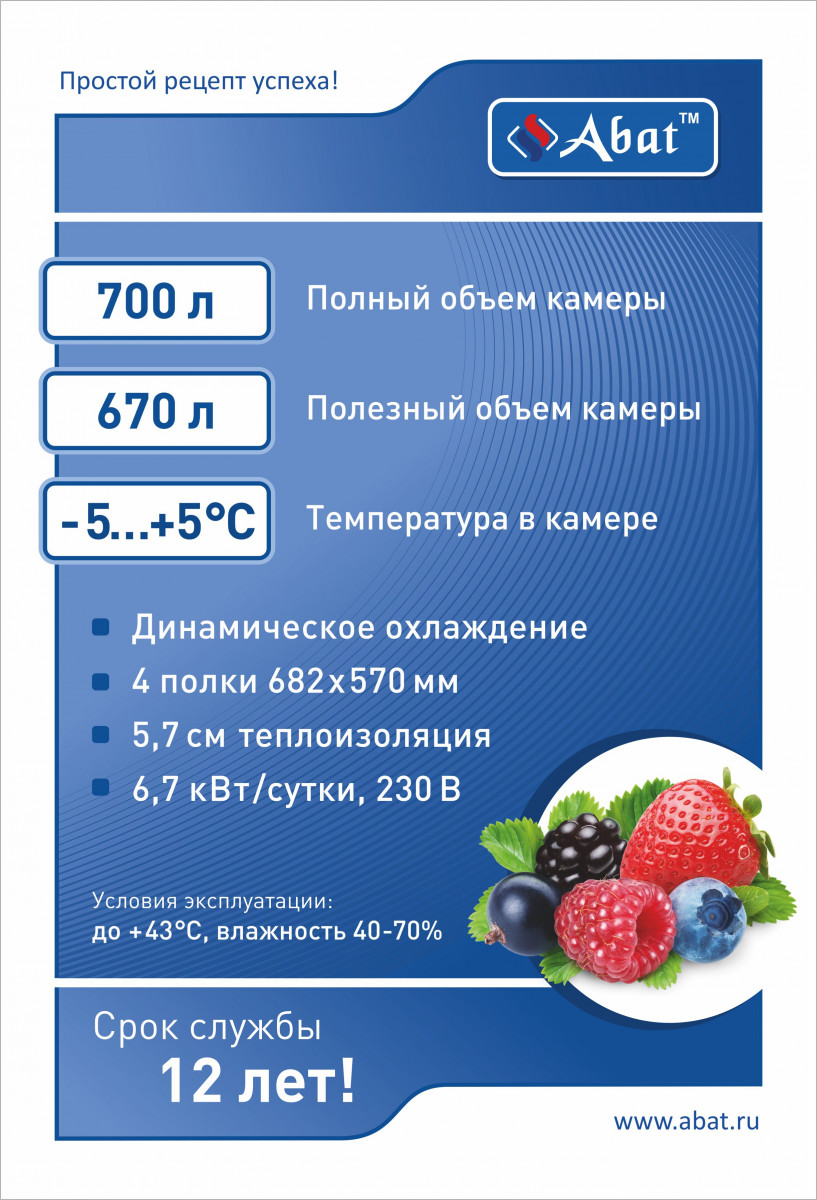 Шкаф холодильный ШХ-0,7-01 нерж. универсальный